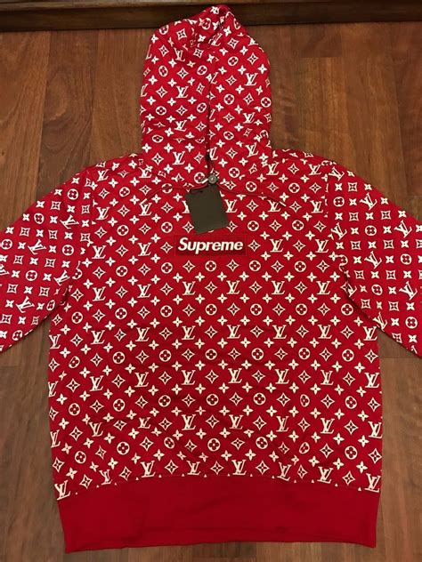 supreme louis vuitton hoodie replica ebay|authentic Louis Vuitton supreme hoodie.